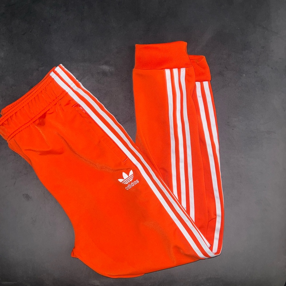 Adidas Kids Bright Orange Joggers